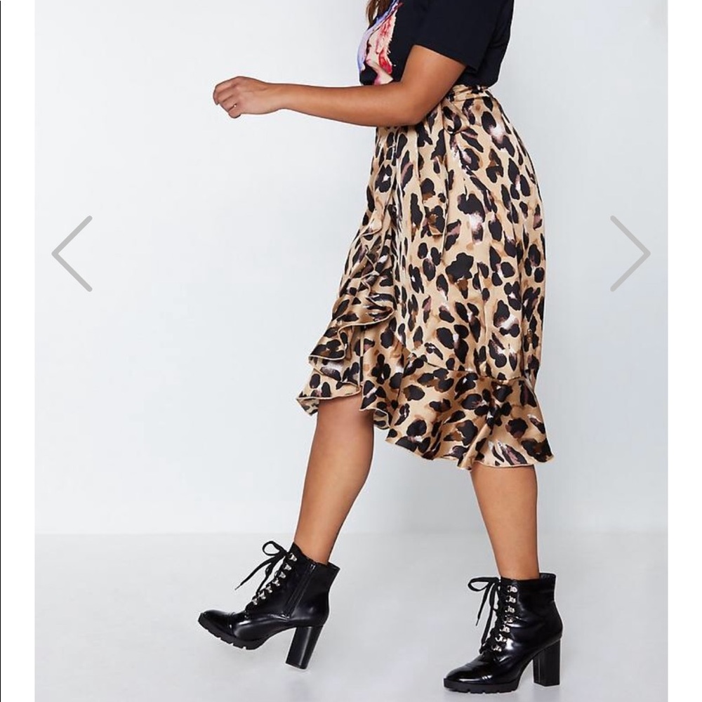 Nasty Gal So Fierce Leopard Skirt Size 6